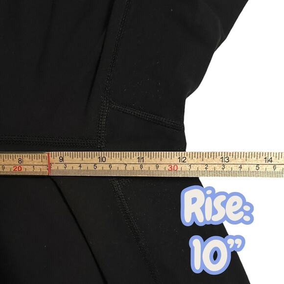 Lululemon Black High Rise Leggings Women’s Size 6 Stretch Athleisure Activewear - Picture 5 of 7